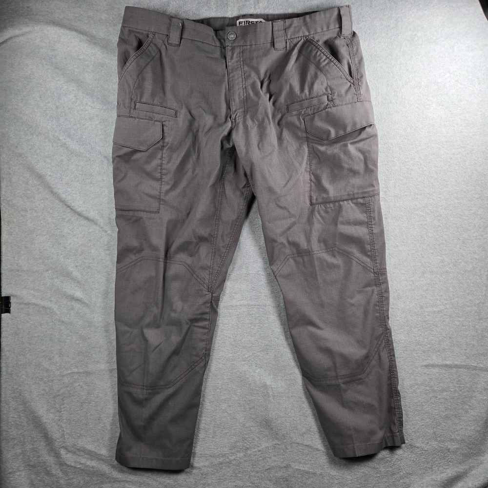 First Tactical Cargo Pants Mens 42 Grey Ripstop Utility Multi-Pocket 114006